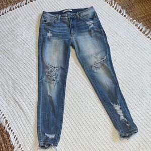 KanCan Premium Denim Distressed Skinny Jean SZ:28
